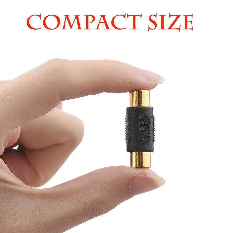 Warmstor 20 Pack RCA Female to Female Coupler Audio Video Adapter Gold Plated, for Phono,Speaker,RCA Cable,Amplifier - Image 4